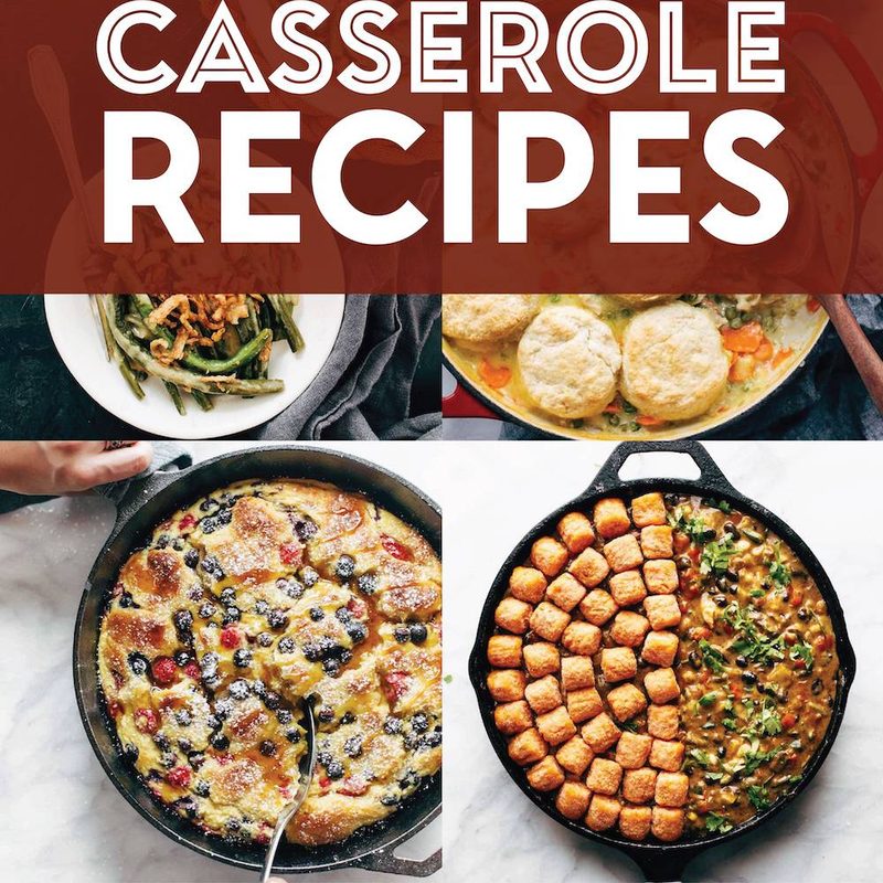 Collage of casseroles