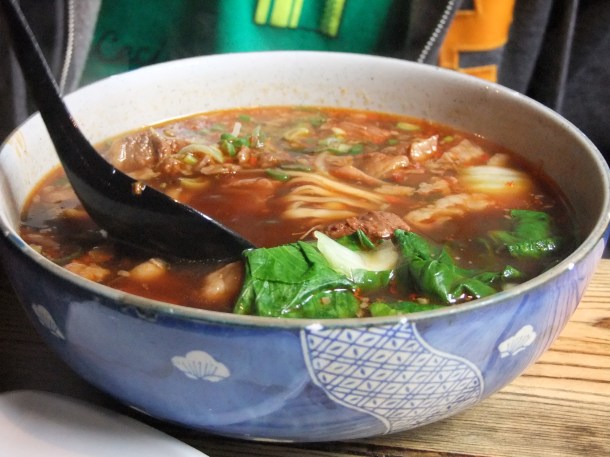 Taiwanese beef noodle soup at Leong's Legends Continues