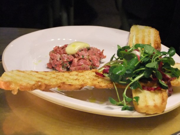 Beef tartare at Barbecoa