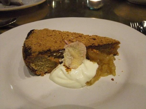 Vin Santo rose cake at Barbecoa