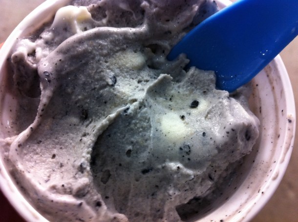 Black sesame gelato at Il Laboratorio del Gelato