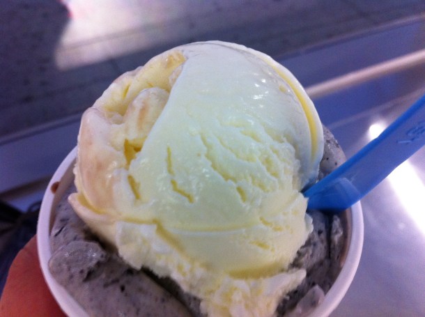 Cheddar cheese gelato at Il Laboratorio del Gelato