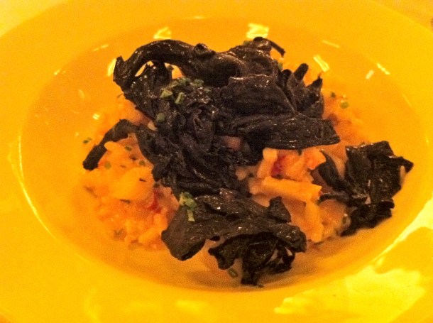 Lobster risotto at Balthazar New York
