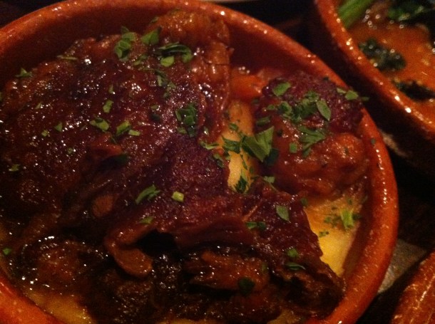 Braised ox cheeks at Barrica