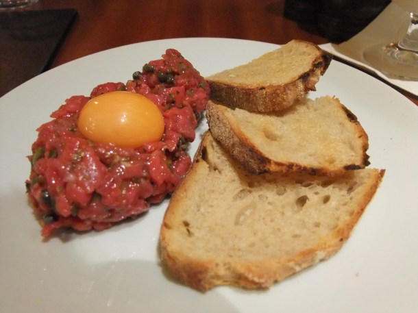 Steak tartare at Hawksmoor