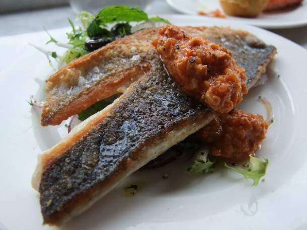 grilled sea bass at Jose