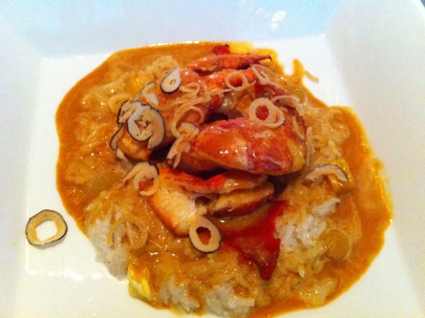 lobster curry at Mix