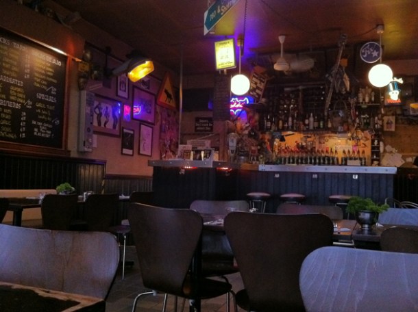 the decor at Garlic and Shots the decor at garlic and shots