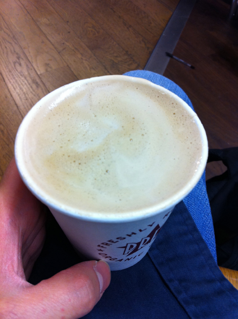 a flat white from Pret A Manger a flat white from pret a manger