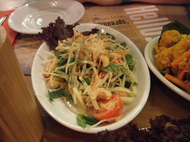 green papaya salad at Banana Tree Indochina Kitchen Soho green papaya salad at banana tree indochina kitchen wardour street