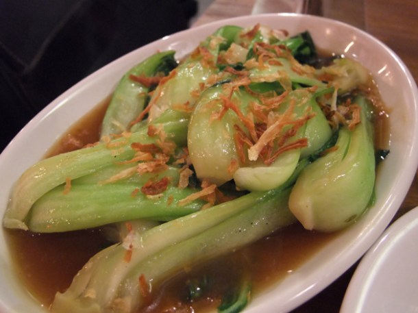 pak choy at Banana Tree Indochina Kitchen Soho pak choy banana tree indochina kitchen wardour street