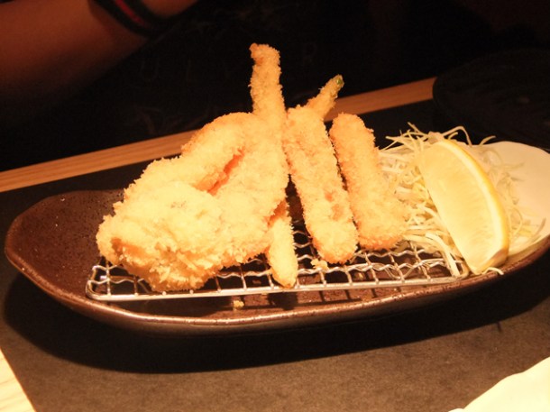 vegetable katsu platter at satsuma