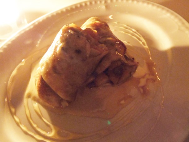 apple and honey blintz at Mishkin's apple and honey blintz at mishkin's