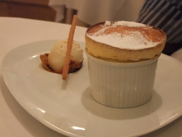 pineapple soufflé at Morgan M pineapple souffle at morgan m