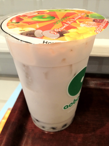 taro and coconut bubble tea at Aobaba taro and coconut bubble tea at aobaba