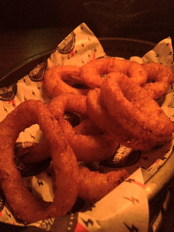 onion rings at the diner
