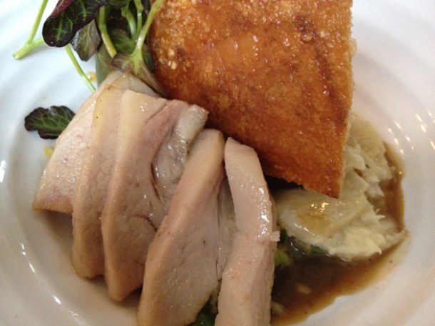cheek and jowl of pork at Harwood Arms cheek and jowl of pork at harwood arms