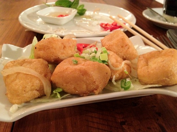 salt and pepper tofu at Kin Holborn salt and pepper tofu at kin holborn