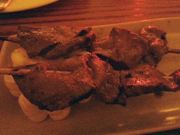 Corazón beef hearts at Ceviche London corazon beef hearts at ceviche london