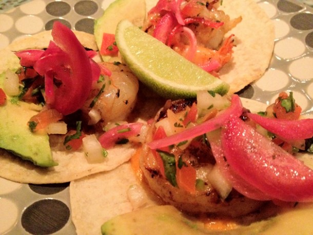 prawn tacos at La Bodega Negra prawn tacos at la Bodega negra