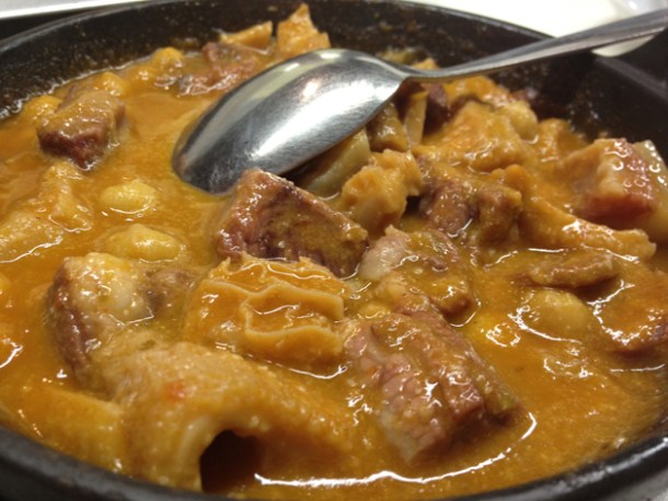 tripe with chorizo and chickpeas at Tapas 24 tripe with chorizo and chickpeas at tapas 24