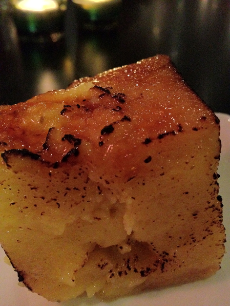 bread and butter pudding at Carom bread and butter pudding at carom