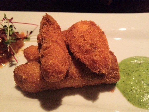 fried tilapia at Carom fried tilapia at carom
