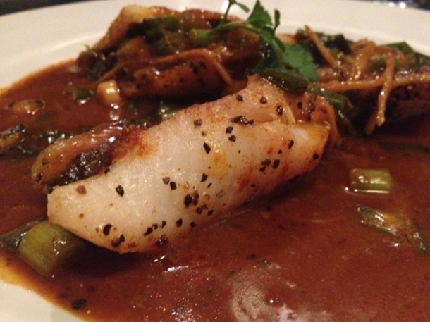 john dory in ginger and spring onion sauce at chez liline