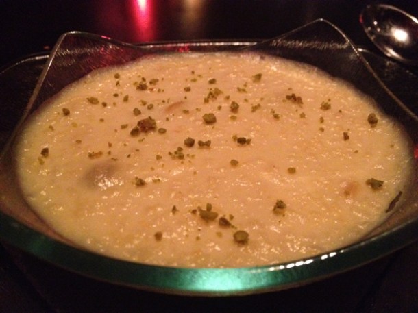 rice pudding at Carom rice pudding at carom