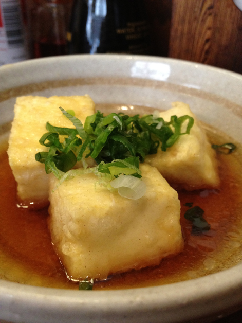 agedashi tofu at Ten Ten Tei agedashi tofu at ten ten tei