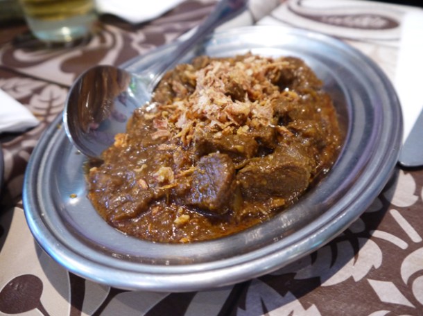 pickle-style lamb curry at Mandalay pickle style lamb curry at mandalay