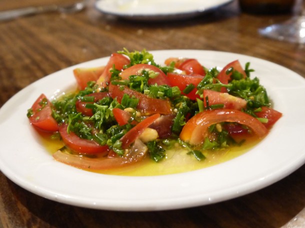 cherry tomato salad at Copita cherry tomato salad at copita
