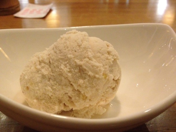 chestnut ice cream at Toku chestnut ice cream at toku