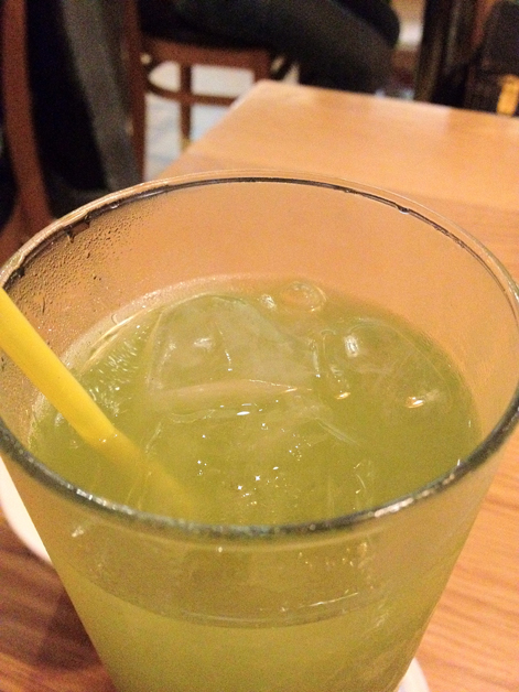 iced green tea at Toku iced green tea at toku