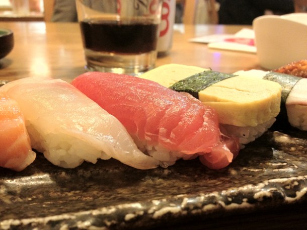 nigiri sushi rolls at Toku nigiri sushi rolls at toku