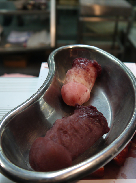 penis sausages from Wesker and Son penis sausages from wesker and son pop up butchers at smithfield market