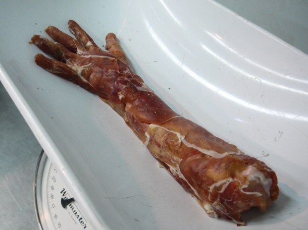 prosciutto arm from Wesker and Son prosciutto arm from wesker & son pop-up butcher at smithfield market