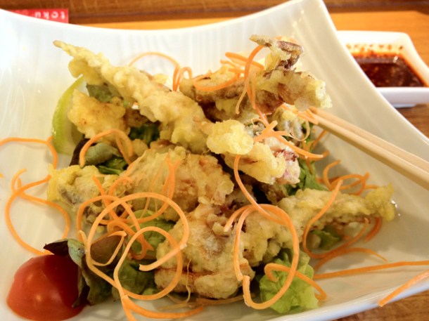 soft shell crab tempura at Toku soft shell crab tempura at toku