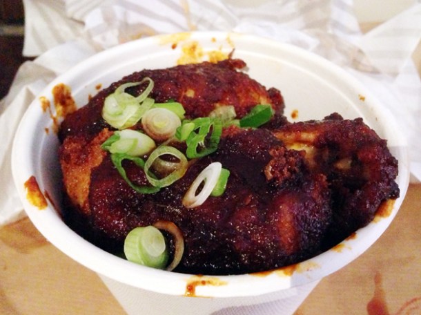 confit chicken wings at patty and bun