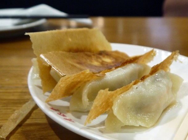 grilled prawn dumplings at Din Tai Fung Taipei 101 grilled prawn dumplings at din tai fung taipei 101