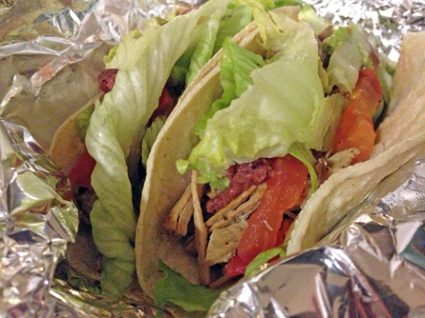 pork tacos from amigos