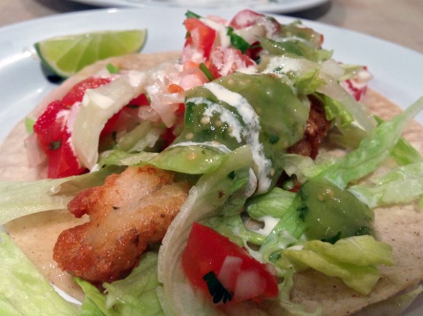 fish taco at el burrito