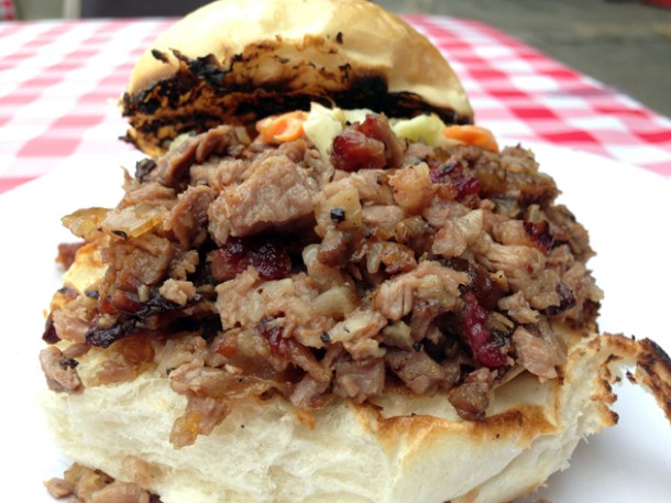 beef brisket sandwich from texas joe's