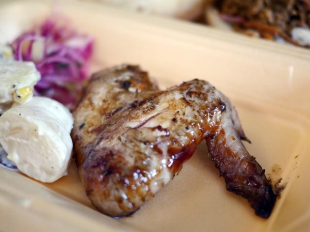 chicken wing from last summer swine