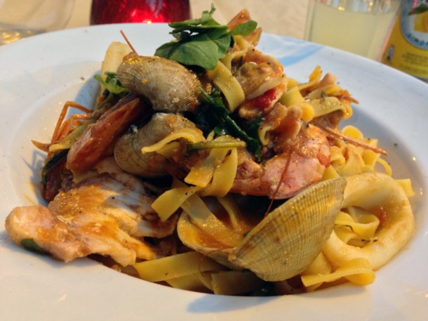 seafood tagliolini at osteria tufo