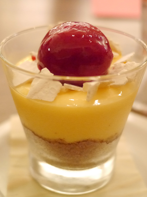 yuzu meringue pie at flesh and buns