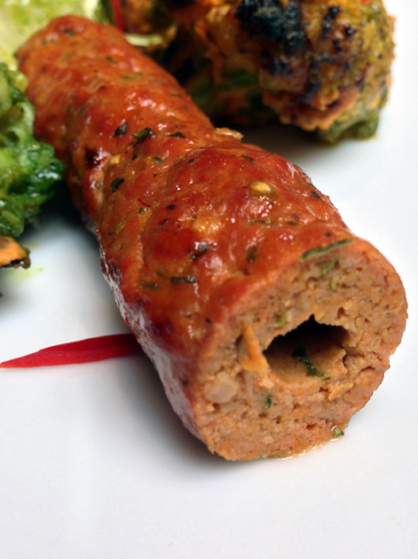 seekh kebab at the red fort