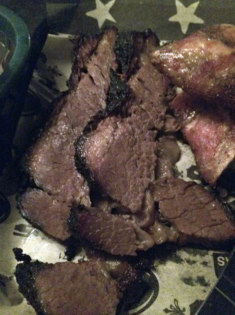 beef brisket at Texas Joe's