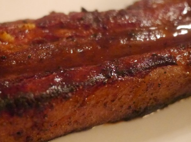 close up of bacon ribs at foxlow