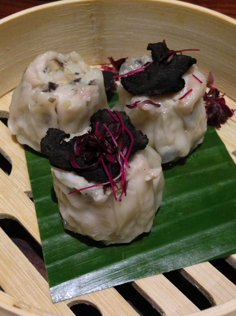 chicken and black truffle siu mai at bo lang